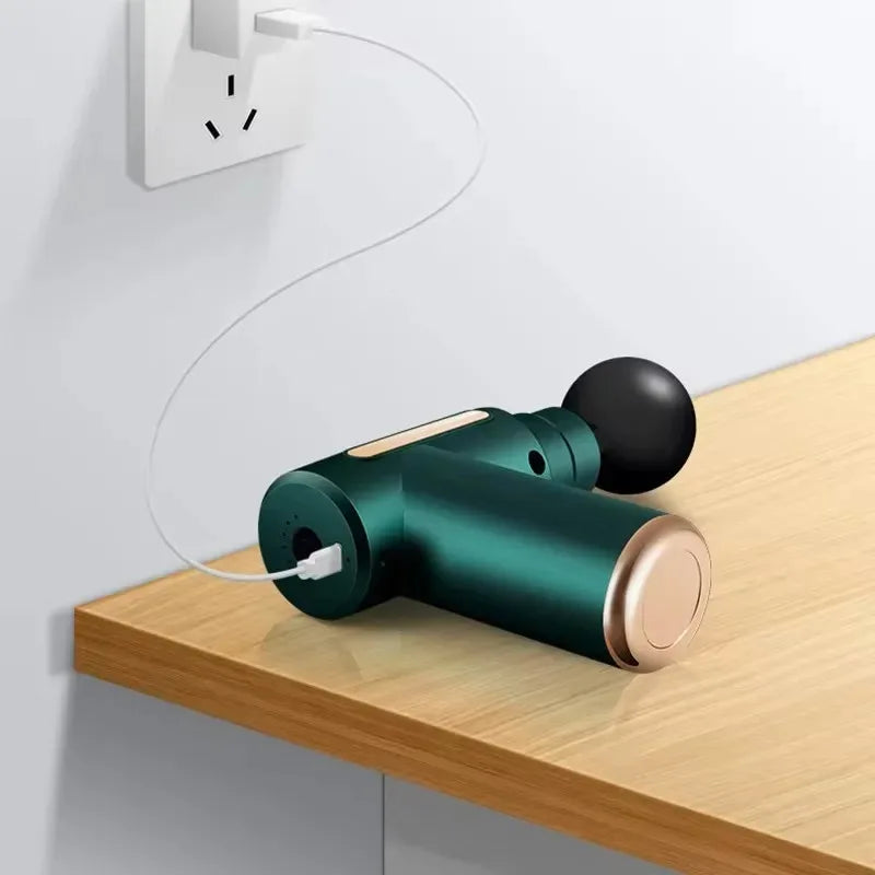 Pistola Massageadora Portátil Aliviadora de Dor, Estresse e Tensão - Kazyq